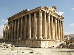 The Temple of Bacchus in Baalbek