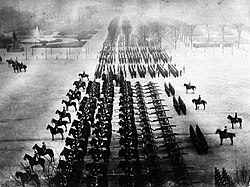 Prussian parade in Paris in 1871