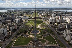 Monumental Axis and Brasília TV Tower