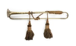 Trumpet, 17th century, decorated with large tassels