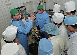 U.S. Army medical personnel train local Uzbek anesthesia providers at the Fergana Emergency Center in support of Operation Provide Hope.