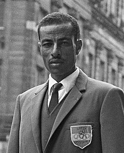 Abebe Bikila, Ethiopia's first Olympic gold medalist