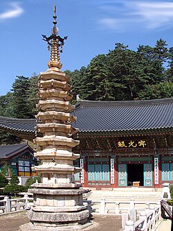 Woljeongsa Nine Story Stone Pagoda