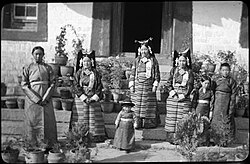 An aristocratic family in Lhasa, Tibet in 1936.