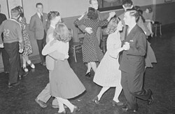 A square dance in Montreal, Quebec in 1941
