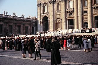 The opening of the second session of Vatican II
