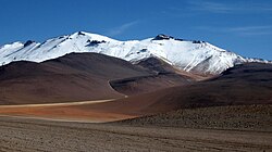 The Andes mountain range in Potosí