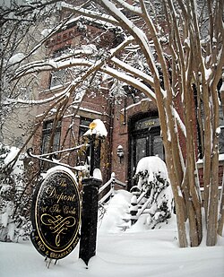 Front yard of a B&B in the Dupont Circle neighborhood of Washington, D.C.
