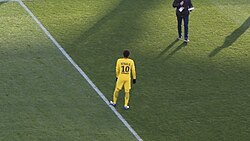 Neymar ahead of a Ligue 1 fixture against Toulouse in February 2018