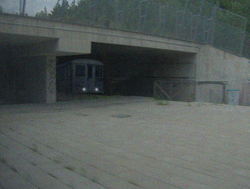 An example of a supposed ghost train, the Silver Train of Stockholm, also known as Silverpilen (the Silver Arrow), artist's impression