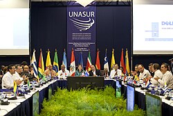 Meeting of Ministers of Foreign Affairs of the members of Unasur.
