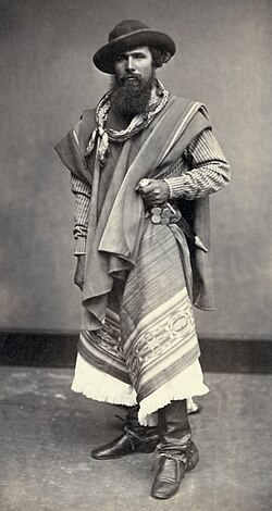 Gaucho from Argentina, photographed in Peru, 1868