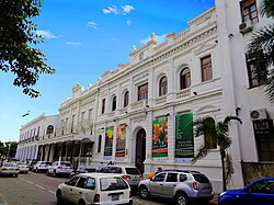 Historic buildings around the city center.