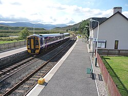 A Class 158 at Achnasheen station