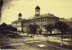The first Orleans Parish Prison in 1864