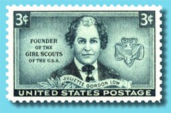 Juliette Gordon Low on a 1948 stamp