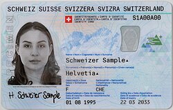 Current Swiss identity card