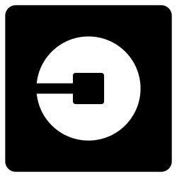 Uber logo used from February 2016 until September 2018