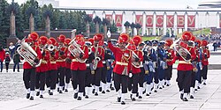 Indian army band in Russia during the Moscow Victory Day Parade