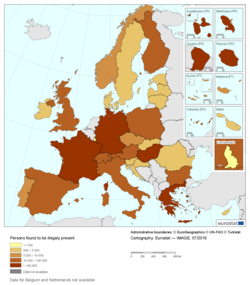 Eurostat: Non-EU citizens found to be illegally present in the EU-28 and EFTA, 2015