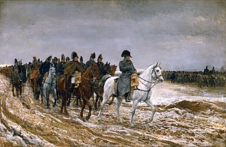 Napoleon and his staff during the War of the Sixth Coalition, by Jean-Louis-Ernest Meissonier