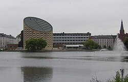 The Tycho Brahe Planetarium in Copenhagen is an example of a truncated cylinder.