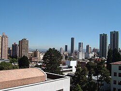 The city of Bogotá on an unusual clear day