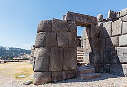 Sacsayhuamán is an Inca ceremonial fortress located two kilometers north from Cusco.