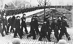 Sailors during the mutiny in Kiel, November 1918