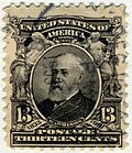 Benjamin Harrison on a 1902 stamp