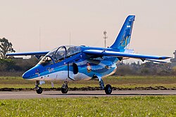 A Pampa II from the Argentine’s aerobatic display team Cruz del Sur