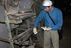 A United Nations weapons inspector in Iraq in 2002