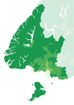 Population density in the 2023 census