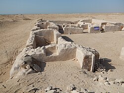 A partially restored section of the ruined town of Zubarah