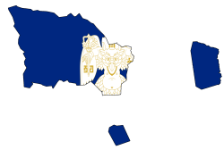 Flag map of Ulaanbaatar