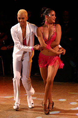 Salsa show at the XIII International Art Festival Cali.