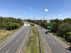 US 15 and VA State Route 7 on the Leesburg Bypass in September 2019