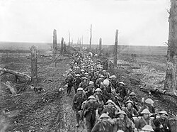 British Army advancing on the Western Front (March 1917)