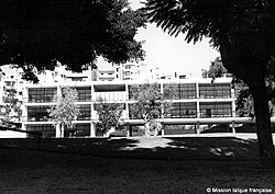 The school buildings in Achrafieh, Beirut, designed by Michel Ecochard in 1961.