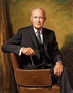 Official White House portrait of Eisenhower, c. 1960