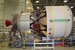 The Artemis I ICPS under construction