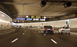 M-30 tunnel parallel to the Manzanares