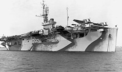 The escort carrier USS Bogue