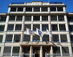 The Lingotto building in Via Nizza was once the world headquarters of Fiat