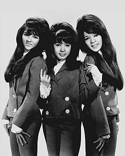 The Ronettes, 1966. Spector married frontwoman Veronica Bennett (known as Ronnie, center) in 1968.