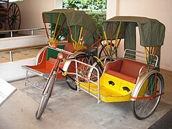 Beca from Parit Jawa, Muar, Johor, at the Muzium Negara