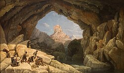 La cueva del Gato (The cave of the Cat), 1860 painting by Manuel Barrón y Carrillo depicting the hideout of the Andalusian bandolero of Spain