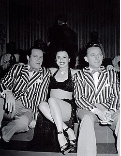 Bob Hope, Marquita Rivera, and Bing Crosby in 1947