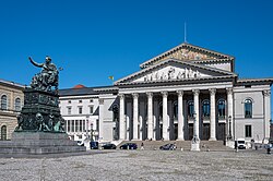 The National Theatre is home to the Bavarian State Opera and the Bavarian State Orchestra.