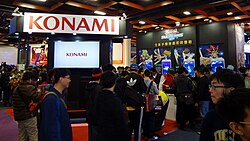 Konami Digital Entertainment booth at Taipei Game Show 2017